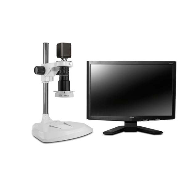 4K Inspection System With Compact LED Light On Lab Stand